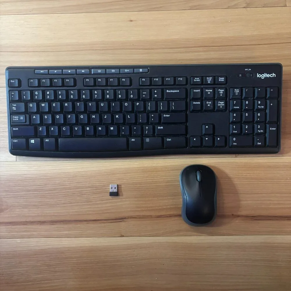 Logitech MK270 Wireless Keyboard and Mouse Combo for Windows - Black